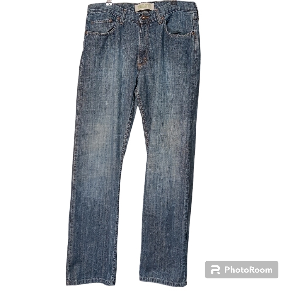 Wrangler Jeans Mens Size 32x32 Blue Straight Fit Denim Dark Wash